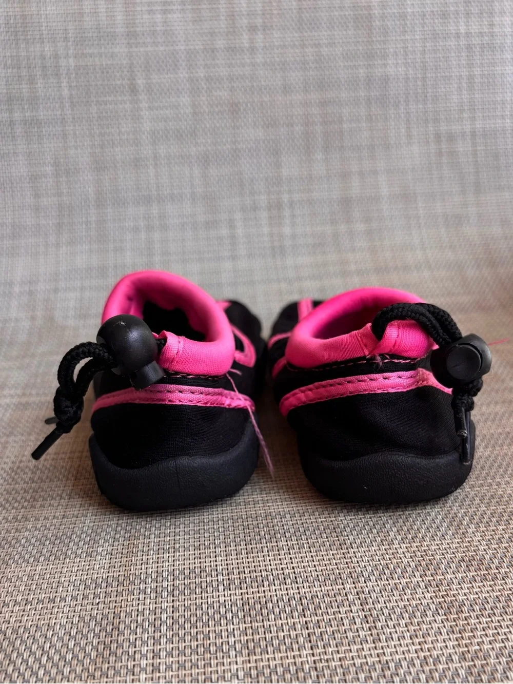 Kids Black and Hot Pink Water Shoes